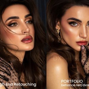 Do high end beauty portrait, hair retouch, edit photo